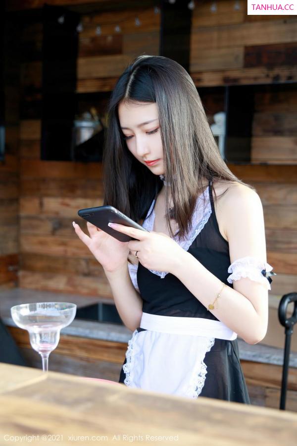 新晋女神熊小诺 居家蕾丝女仆